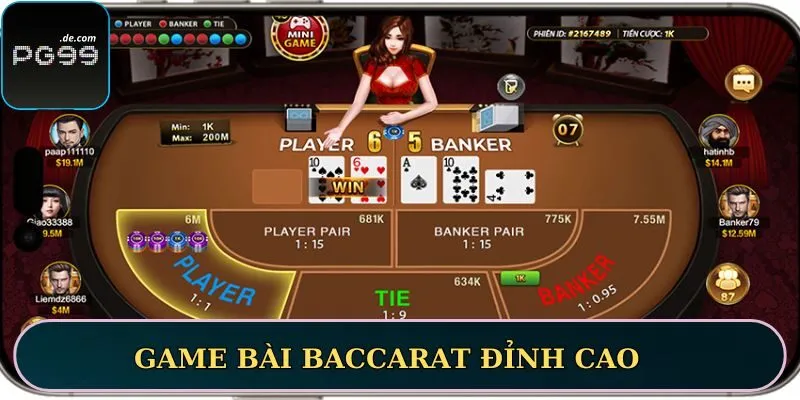 Game bài Baccarat đỉnh cao